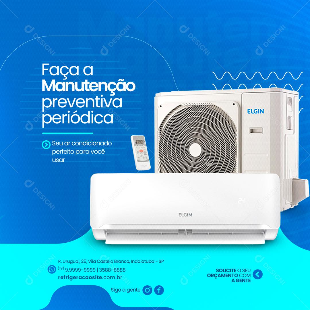 Social Media Do Periodic Preventive Maintenance Air Conditioning PSD Editable