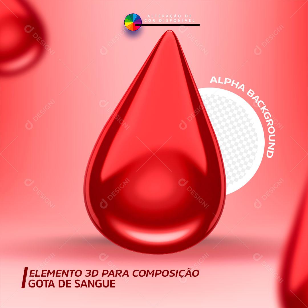 Elemento para Composição Gota de Sangue PSD