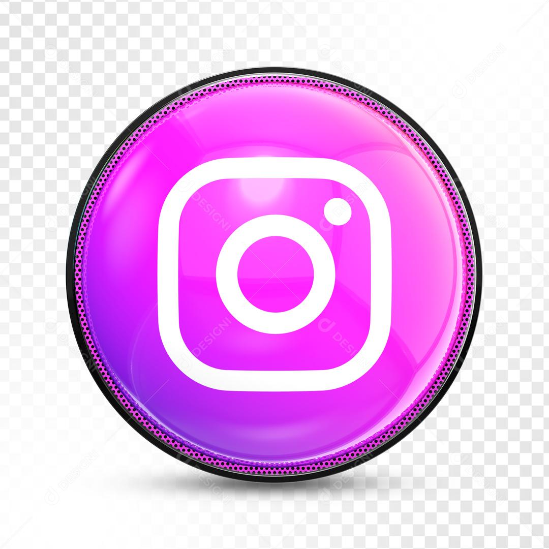 Instagram Elemento 3D Para Composição PSD