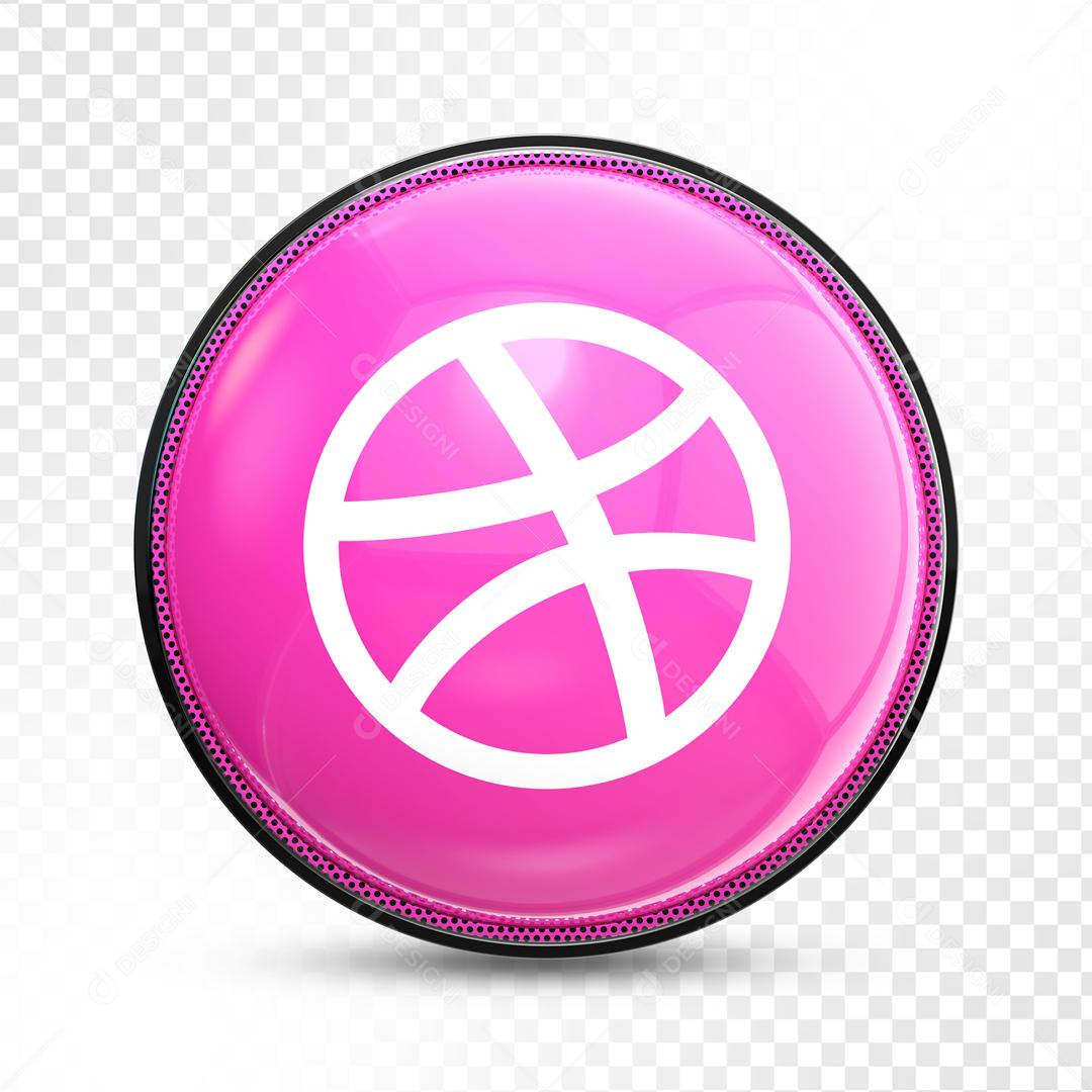 Dribbble Elemento 3D Para Composição PSD