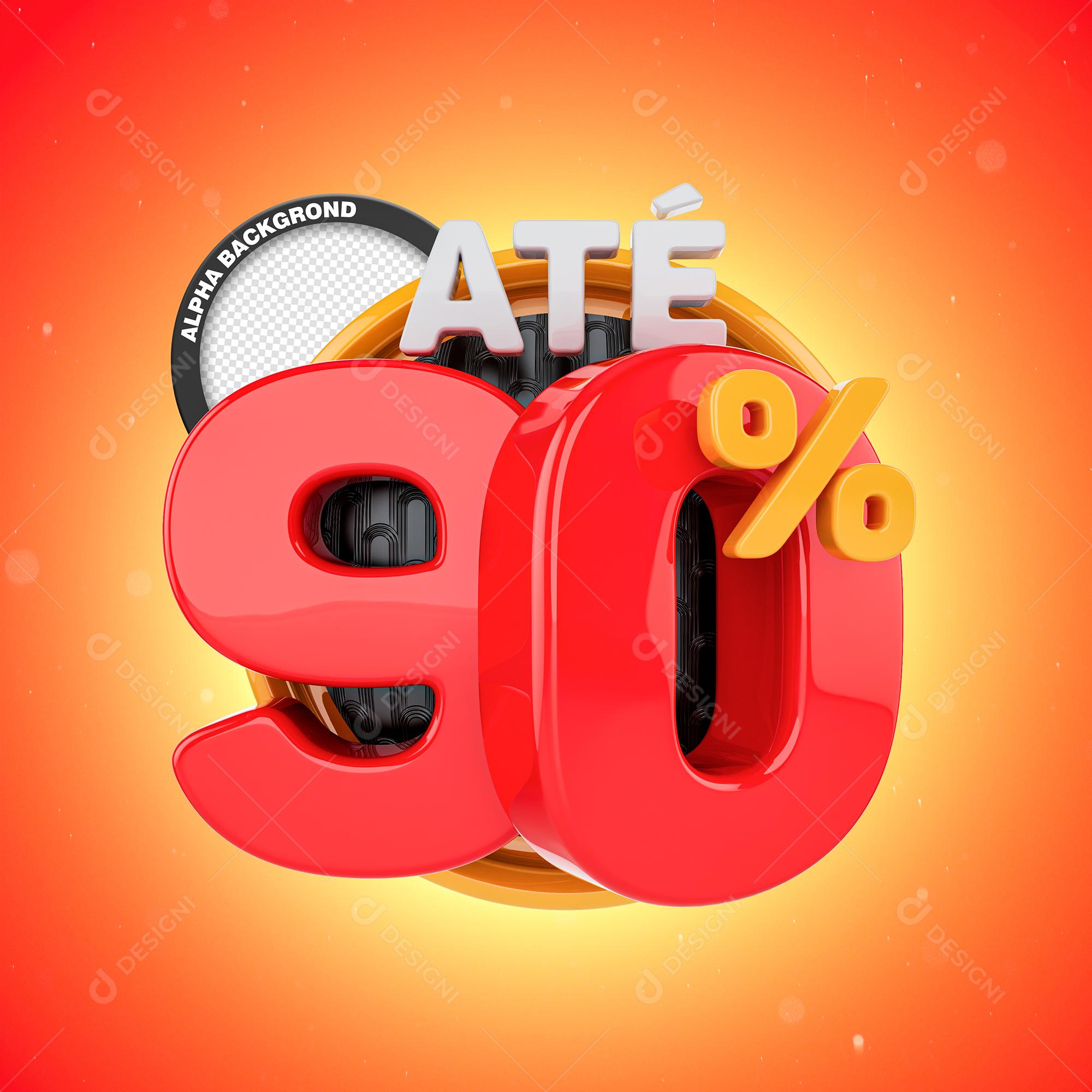 Selo 3D Para Composição Até 90% PNG Transparente