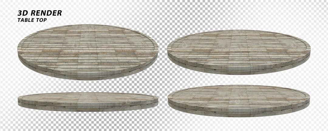 Placas de Madeira Elementos 3D Para Composição PSD