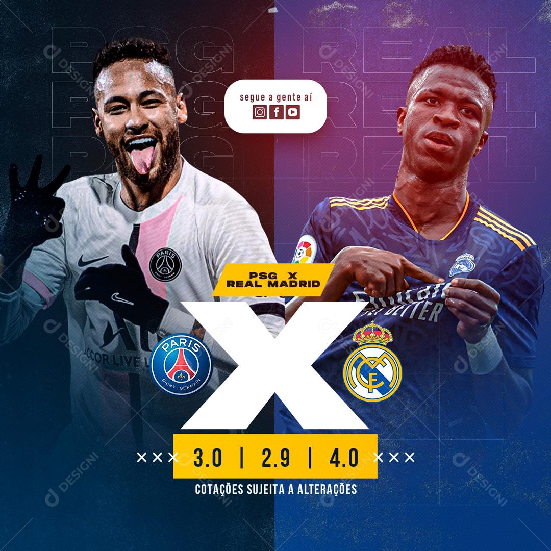 Social Media Casa de Apostas Futebol PSD Editável