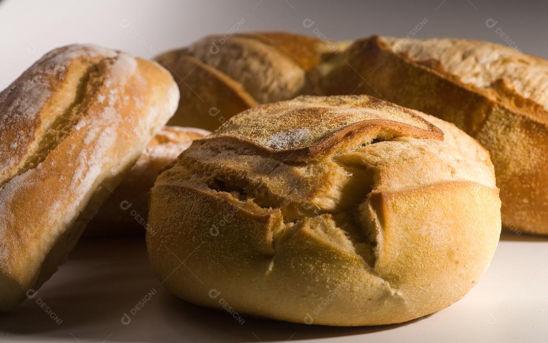 Comida pão frances padarias panificadora