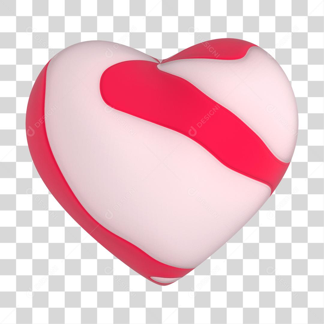 Coração com textura colorida PNG Transparente