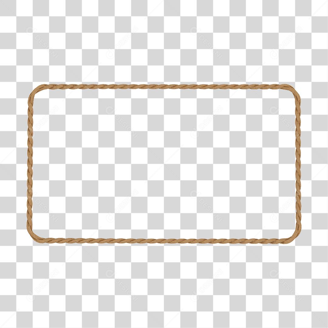Corda em forma de retângulo elemento PNG Transparente
