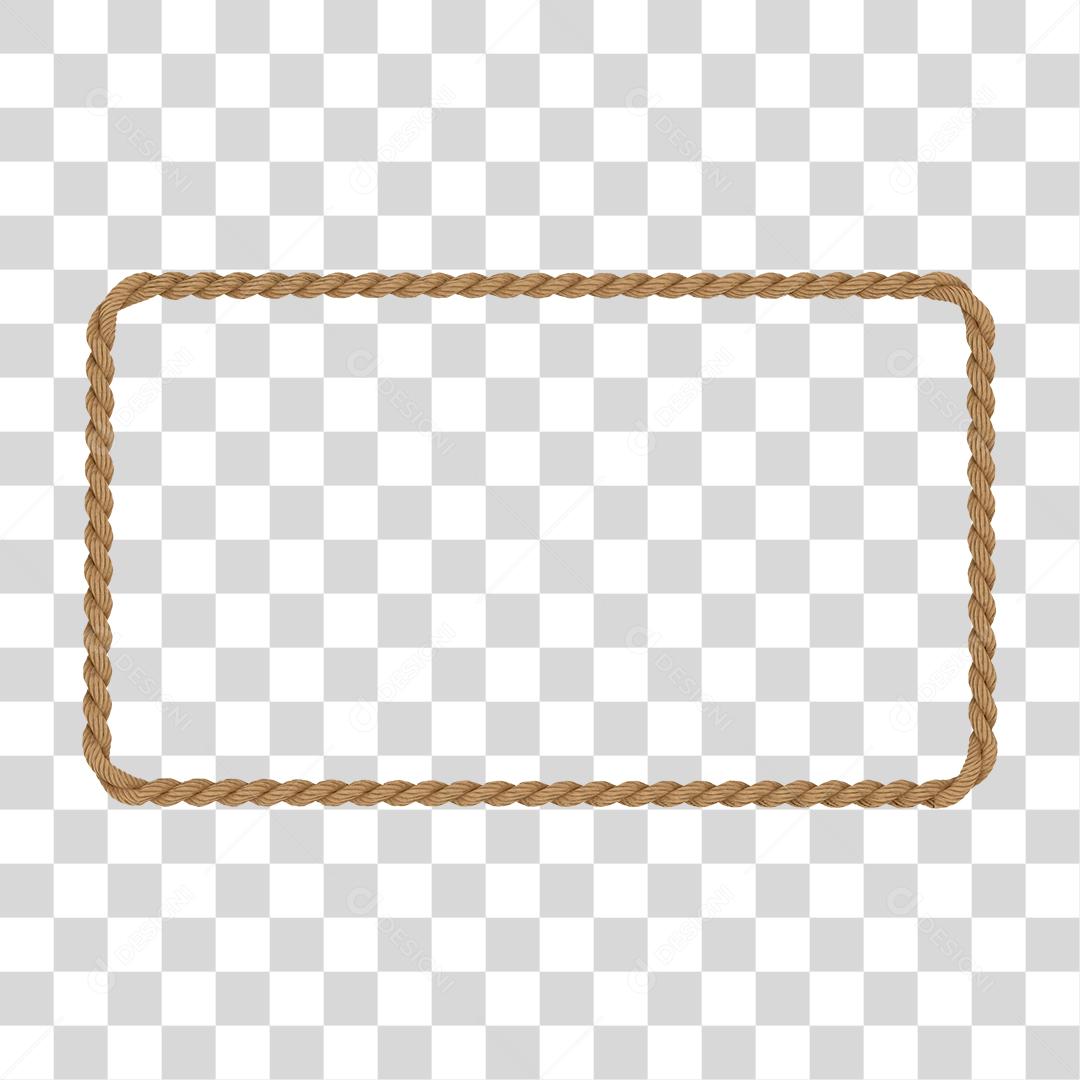 Corda em forma de retângulo elemento PNG Transparente