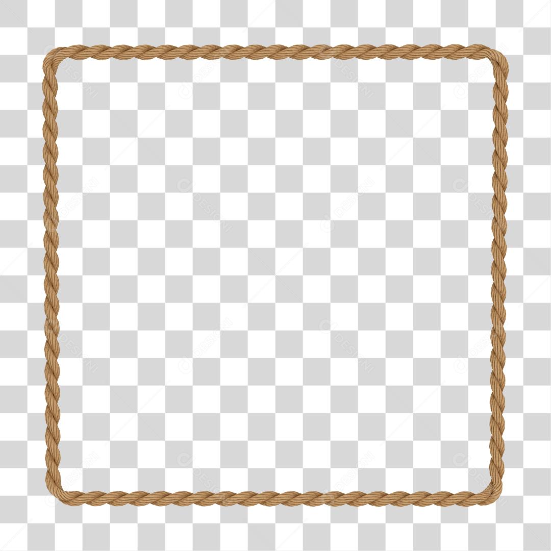 Corda em forma de quadrado elemento para composição PNG