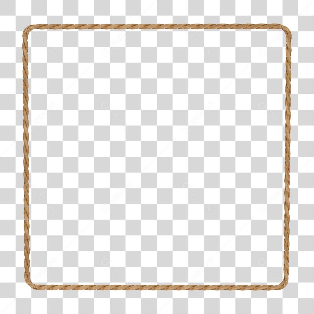Corda em forma de quadrado elemento para composição PNG