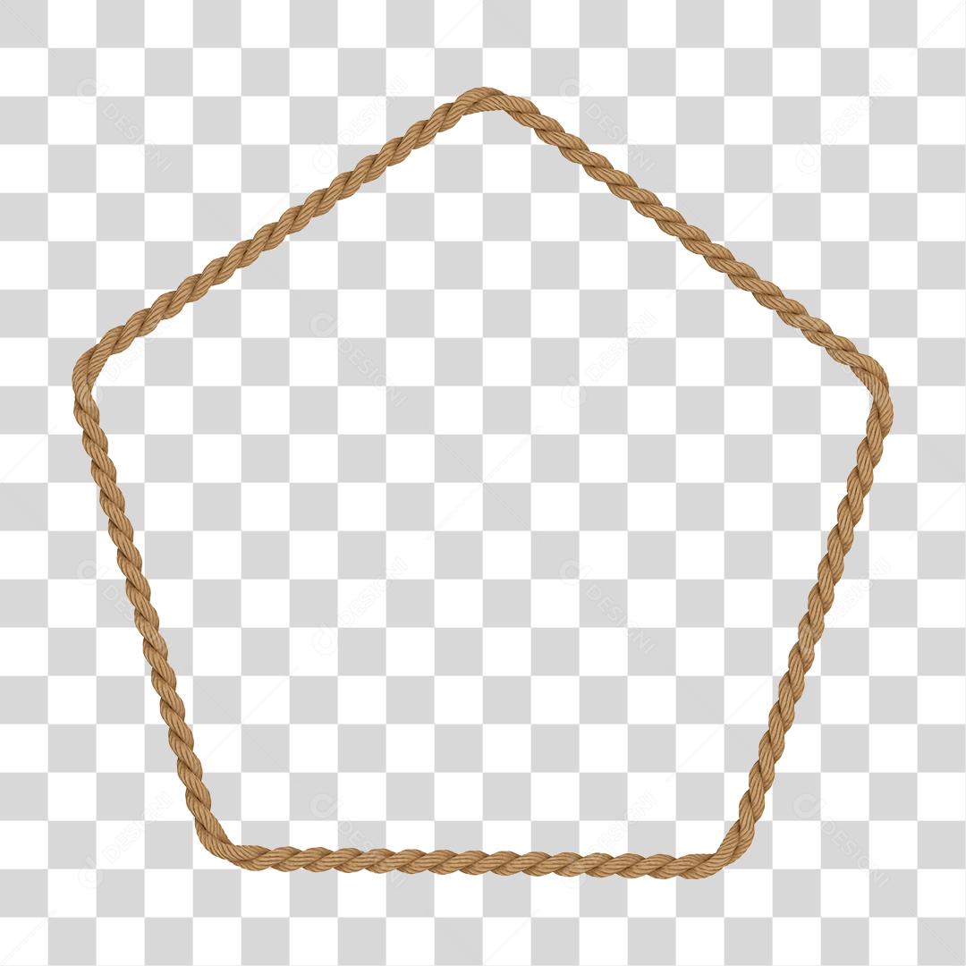Corda em forma de pentágono elemento PNG Transparente