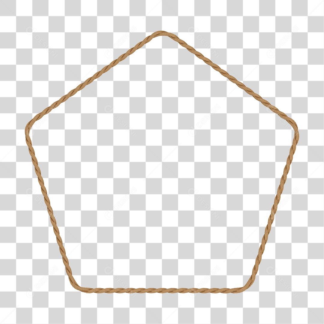 Corda em forma de pentágono elemento PNG Transparente