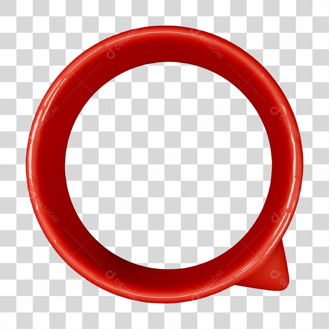 Ícone 3D Tag De Fala Para Composições PNG Transparente