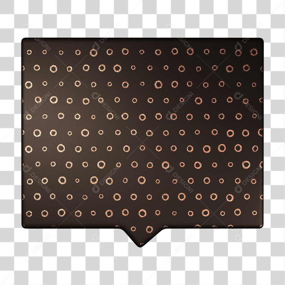 Placa 3D Para Composições Tag PNG Transparente