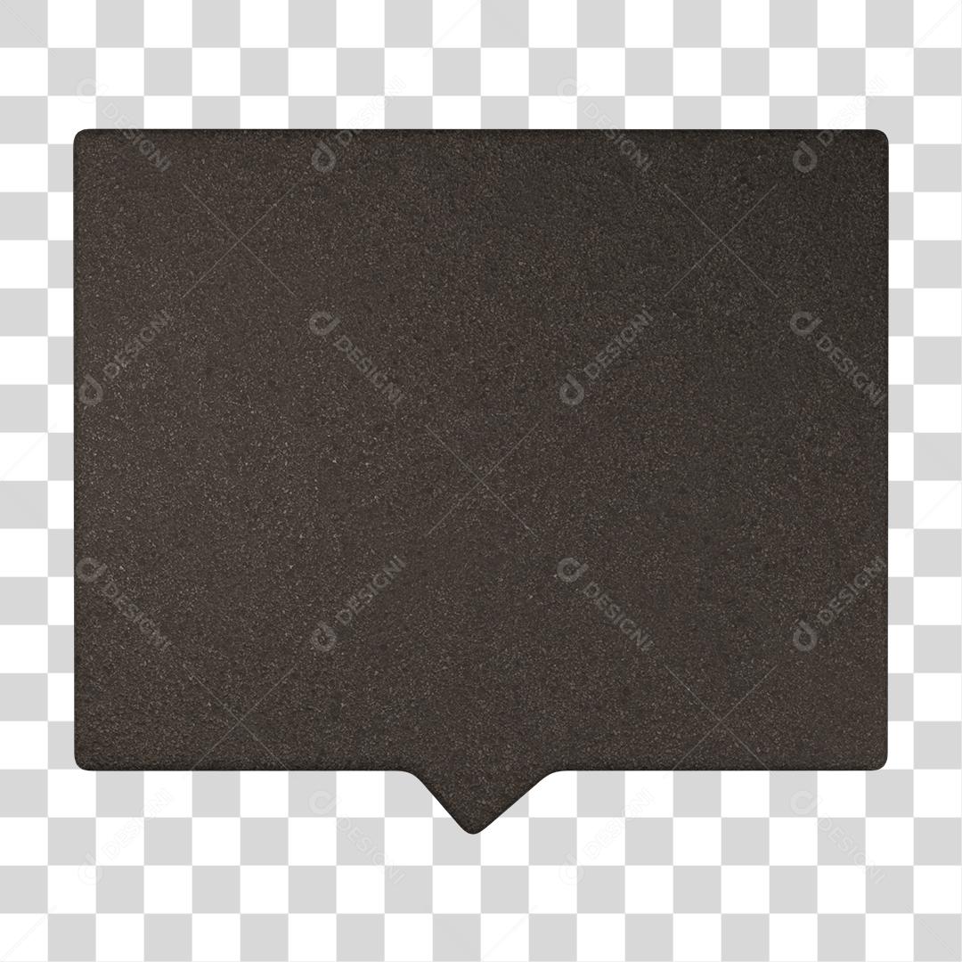 Placa 3D Para Composições Tag PNG Transparente