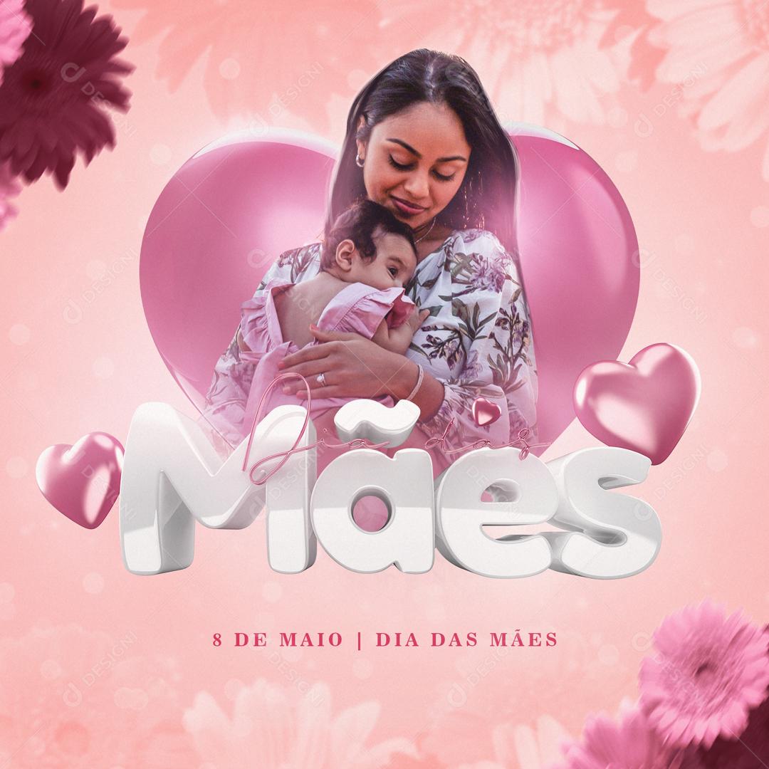 Social Media Dia Das Mães 08 de Maio PSD Editável