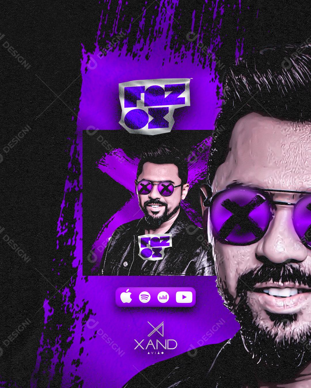 Flyer Xand Plane Round Shows Social Media Editable PSD