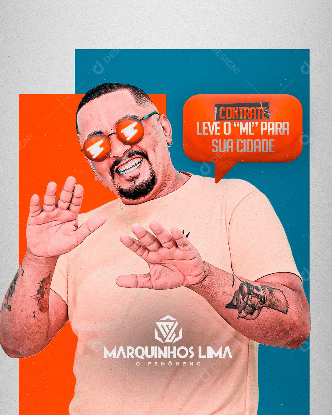 Flyer Contrate Leve O Ml Para Sua Cidade Social Media PSD Editável