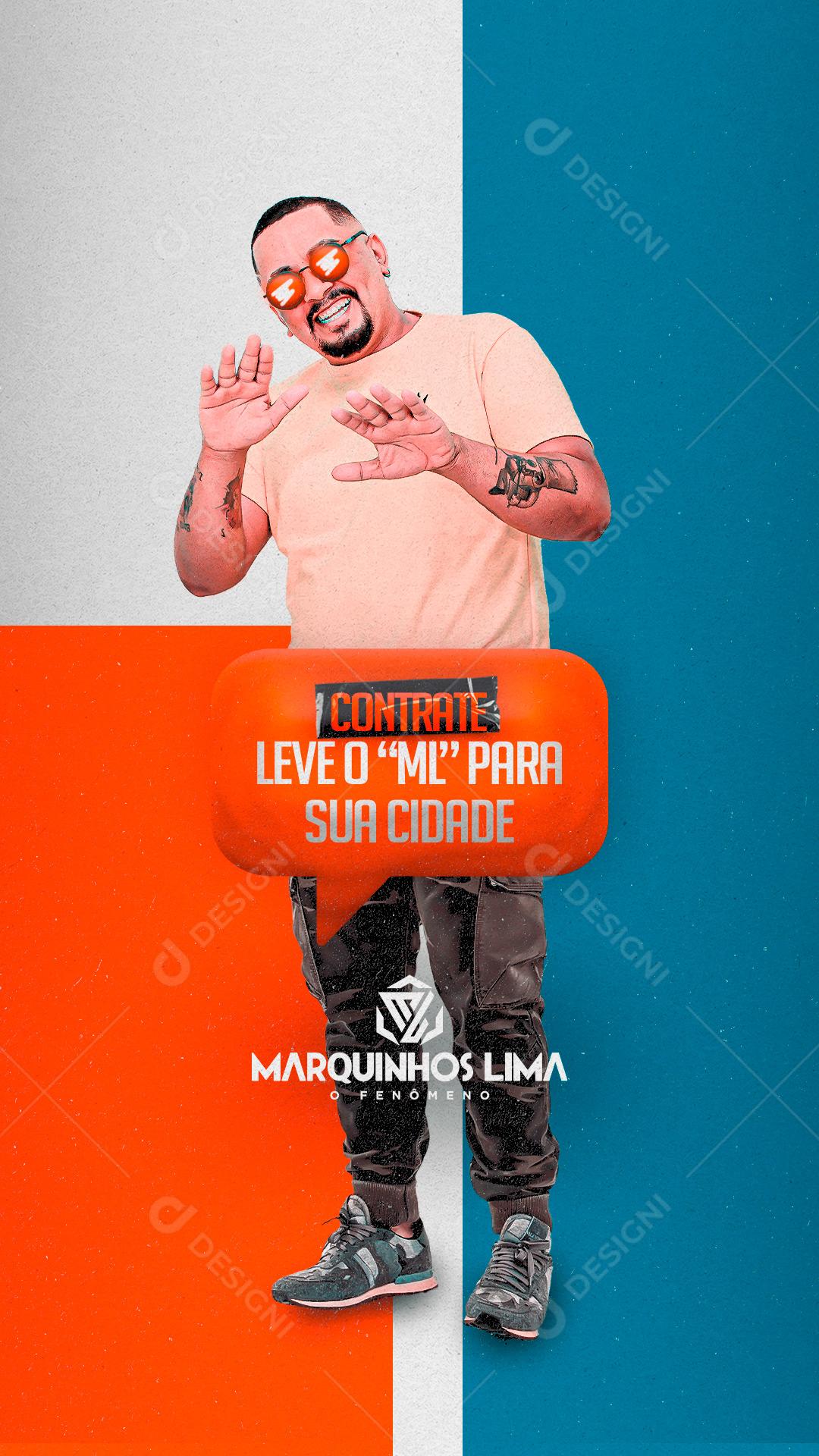 Flyer Contrate Leve O Ml Para Sua Cidade Social Media PSD Editável