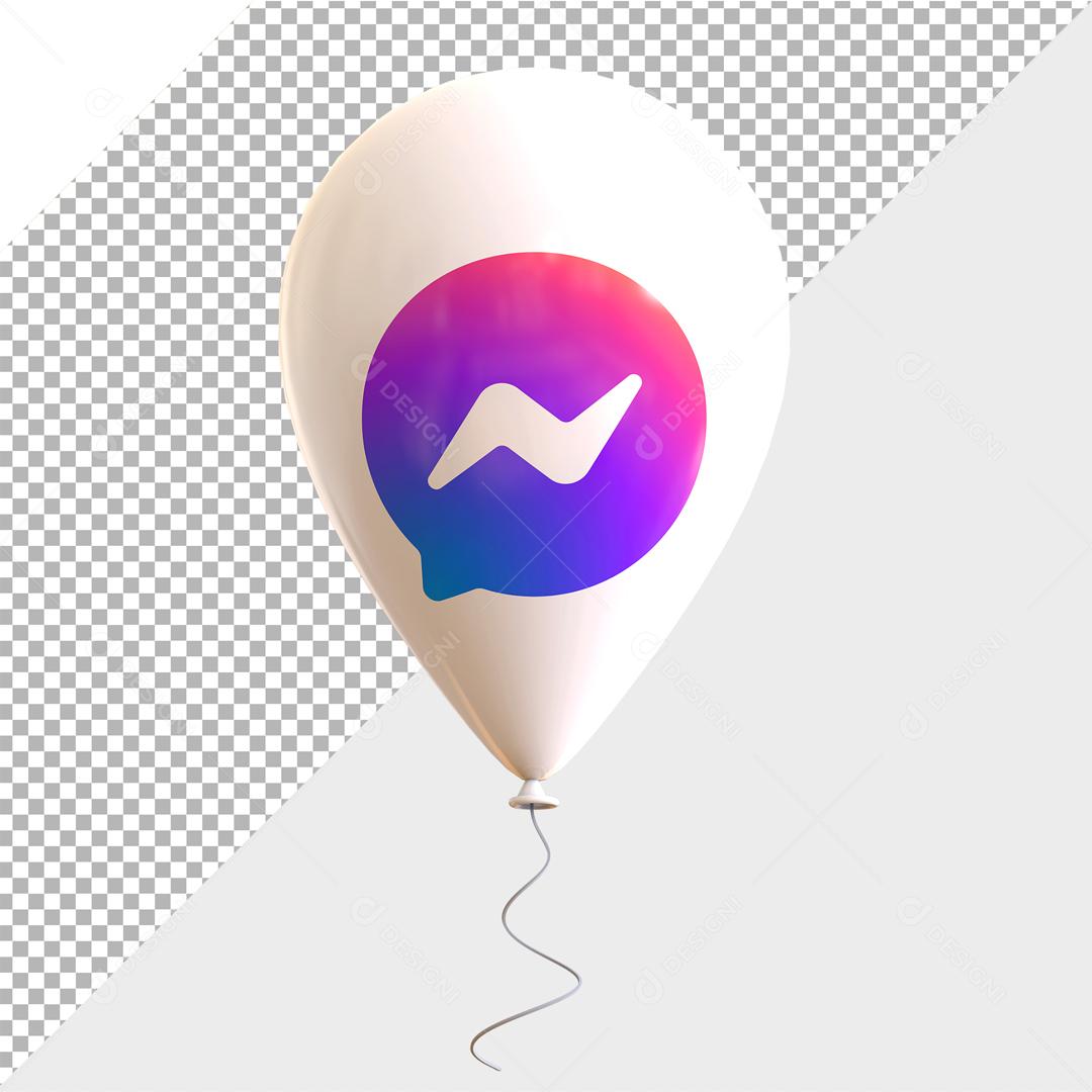 Balão do Messenger Elemento 3D Para Composição PSD