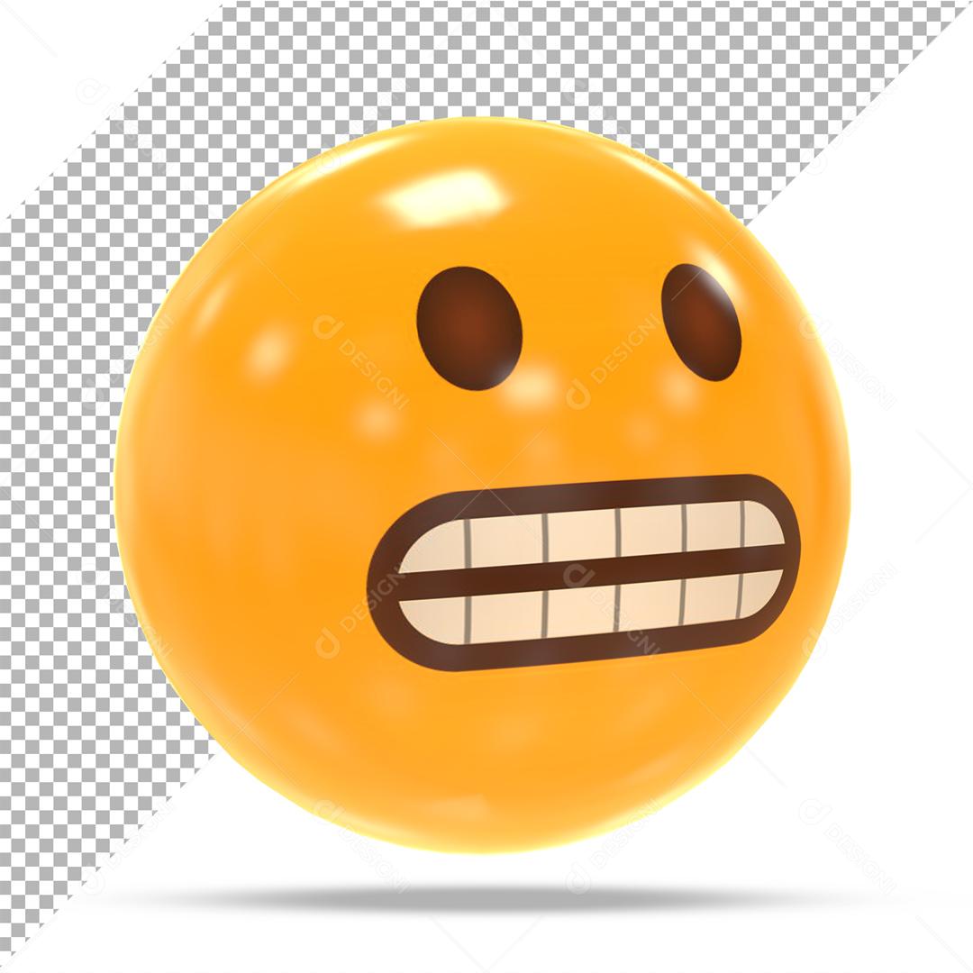 Emoji 3D Careta Elemento Para Composição PSD