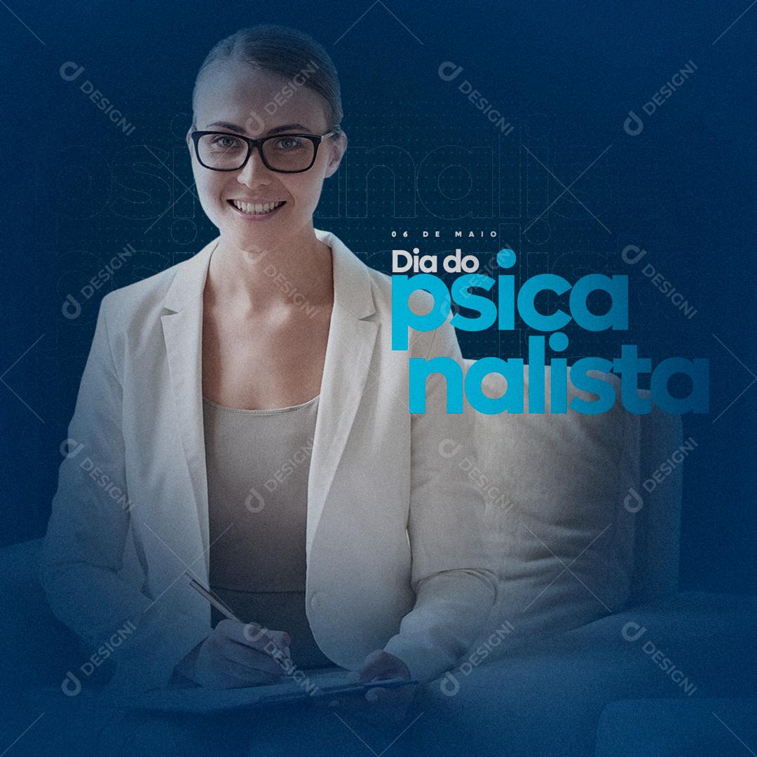 Social Media Dia do Psicanalista 6 de maio PSD Editável