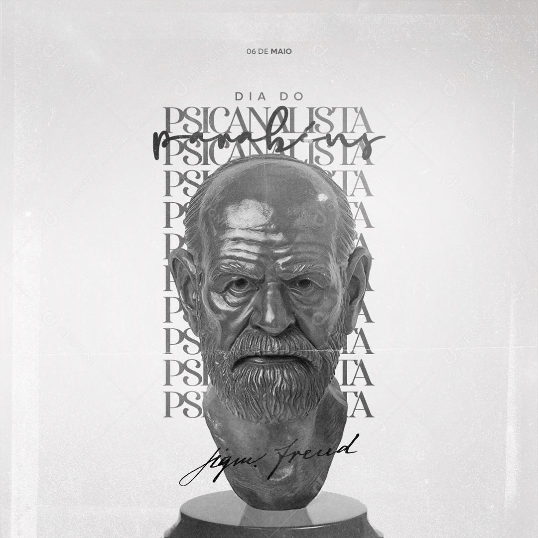 Social Media Dia do Psicanalista 6 de maio PSD Editável