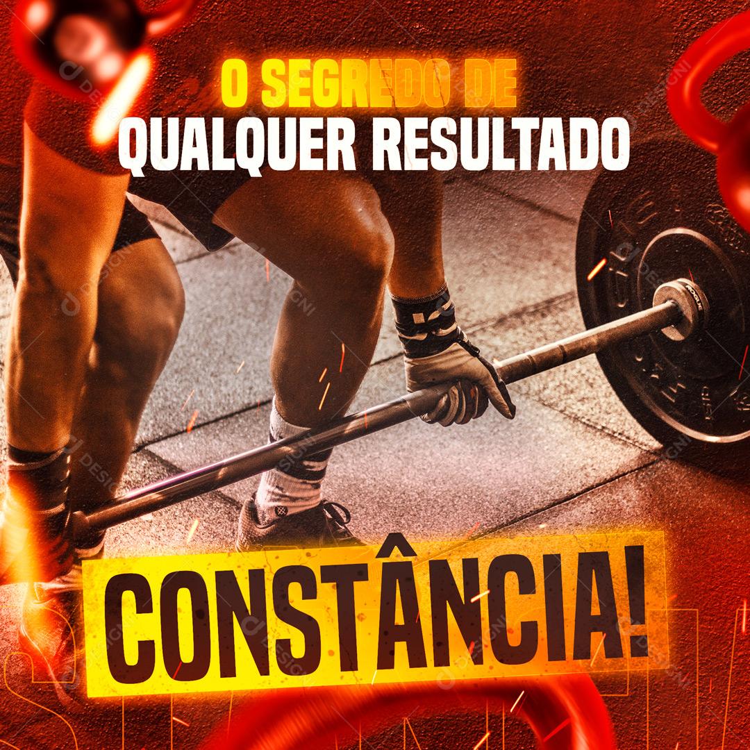 O Segredo De Qualquer Resultado Constância Social Media PSD Editável