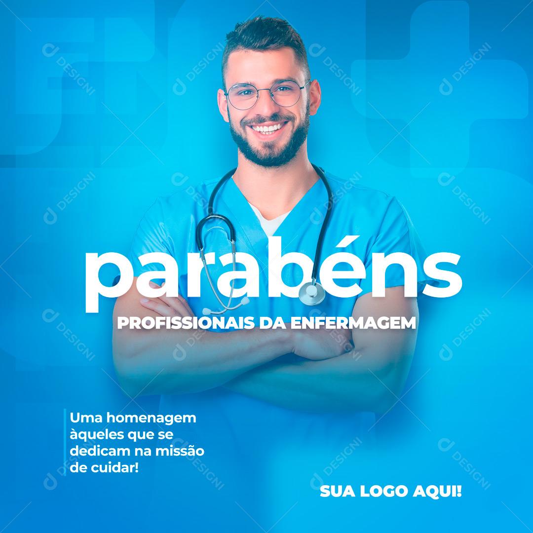 Dia Mundial Do Enfermeiro 12 De Maio Data Comemorativa Social Media PSD Editável