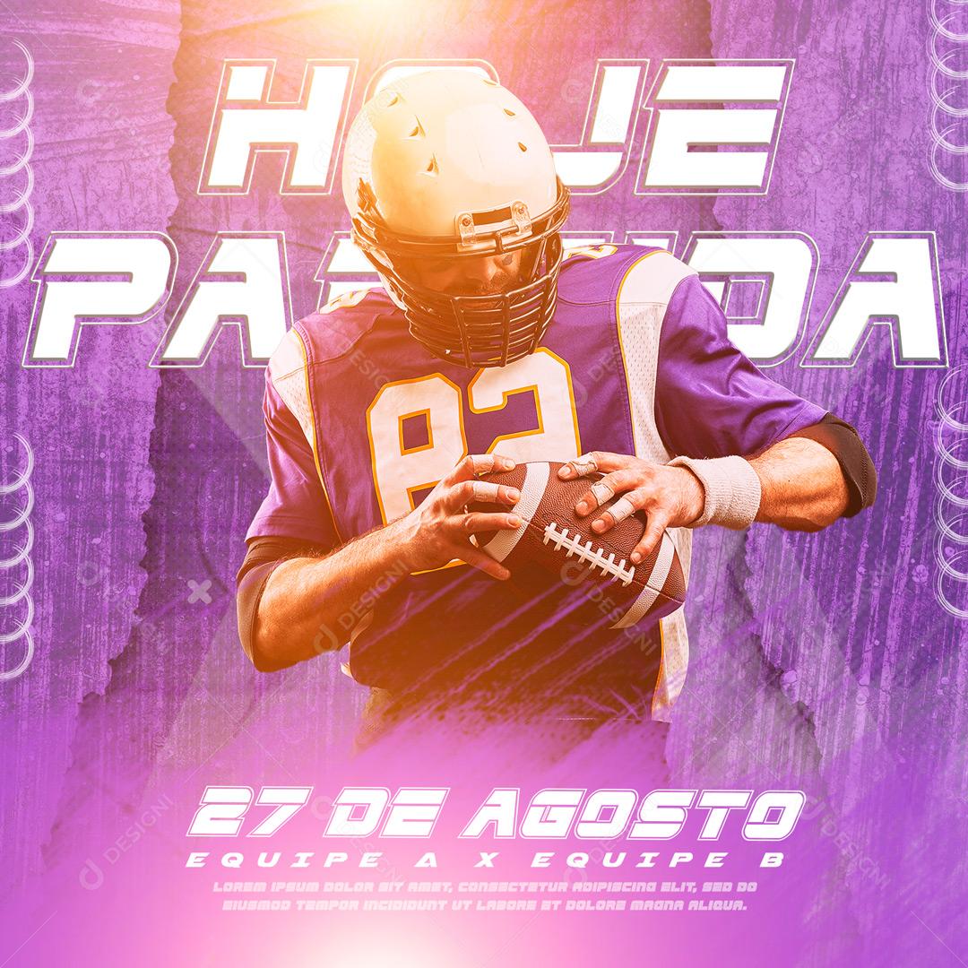 Esportes Hoje Partida Futebol Social Media PSD Editável