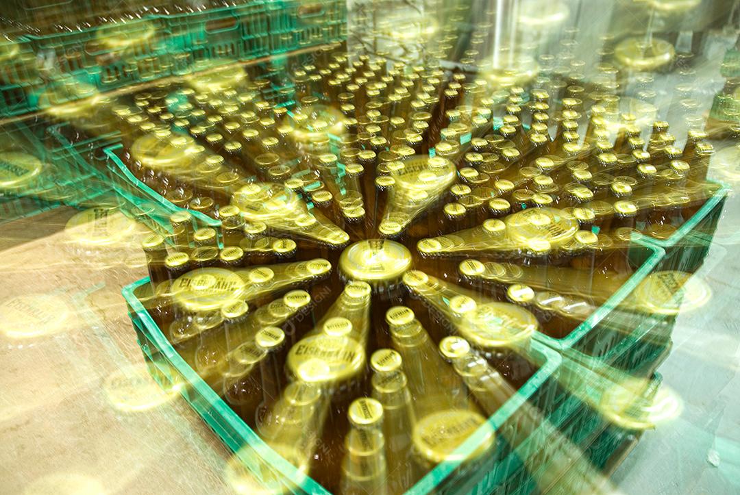 Desfoque de Garrafas de vidro