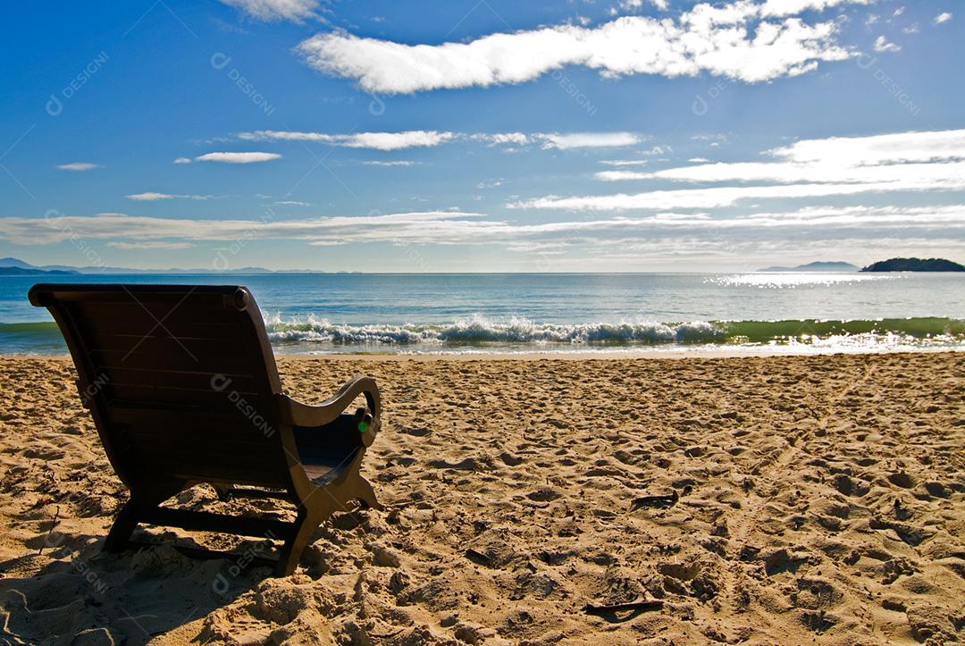 Praia do Bojuru, praia deserta, sul do estado do Rio Grande do Sul, Brasil.