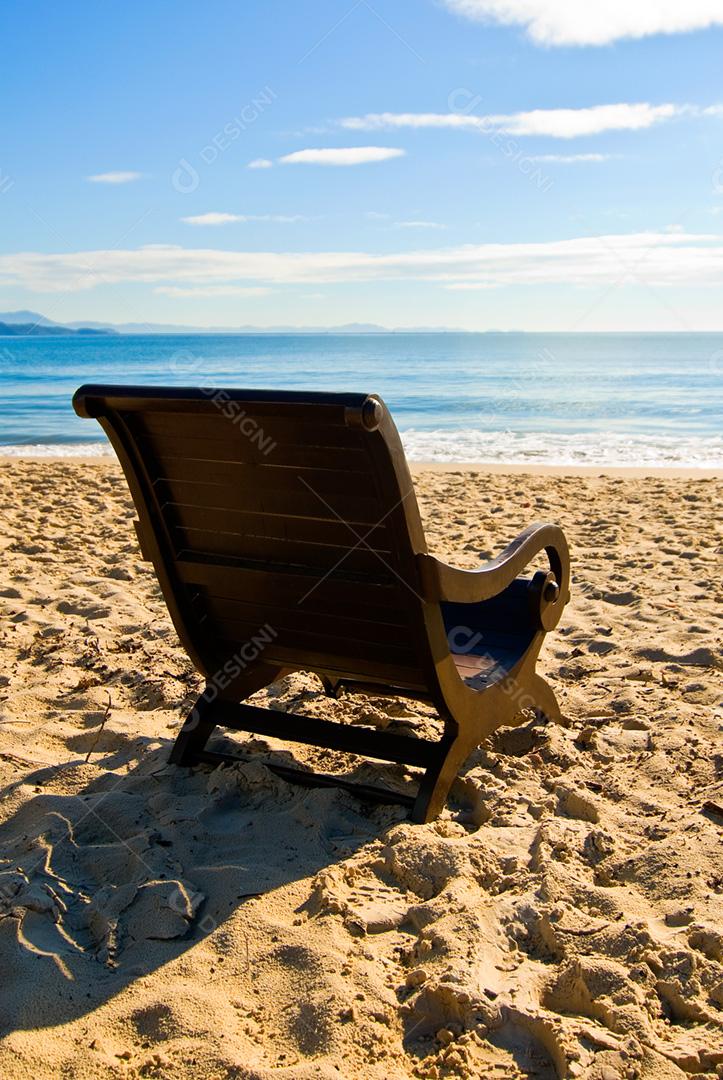 Praia do Bojuru, praia deserta, sul do estado do Rio Grande do Sul, Brasil.