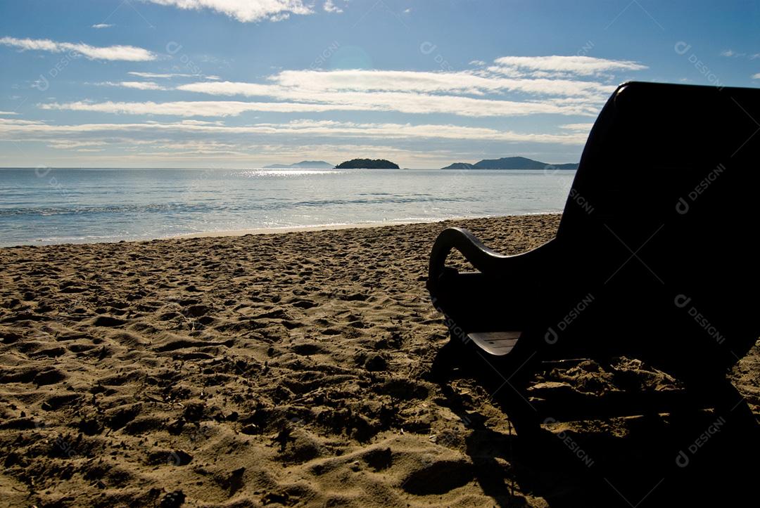 Praia do Bojuru, praia deserta, sul do estado do Rio Grande do Sul, Brasil.