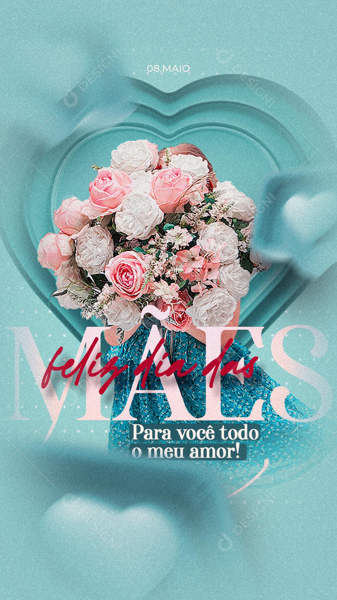 Feliz Dia Das Mães Data Comemorativa Mães Social Media PSD Editável