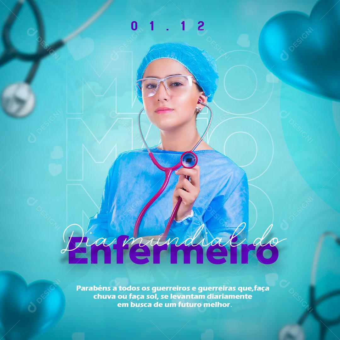 Dia Mundial Do Enfermeiro 12 De Maio Data Comemorativa Social Media PSD Editável