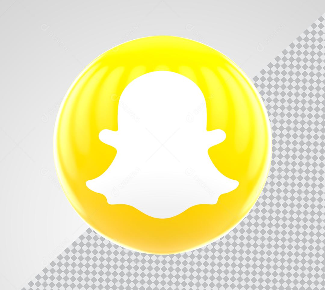 Elemento 3D Snapchat Para Composição PSD