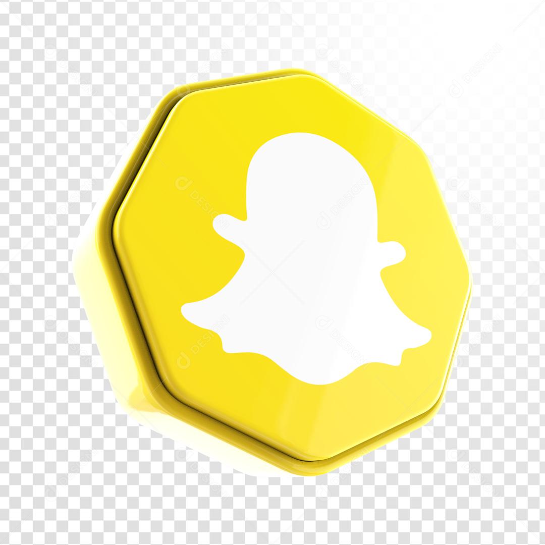 Elemento 3D Snapchat Para Composição PSD