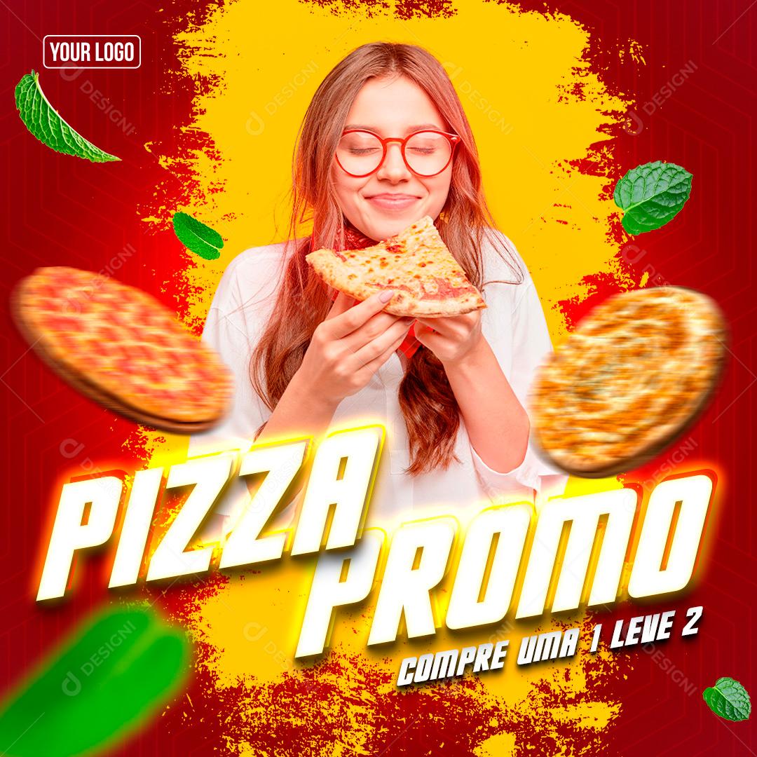 Impossível Comer Só Um Pedaço Social Media PSD Editável