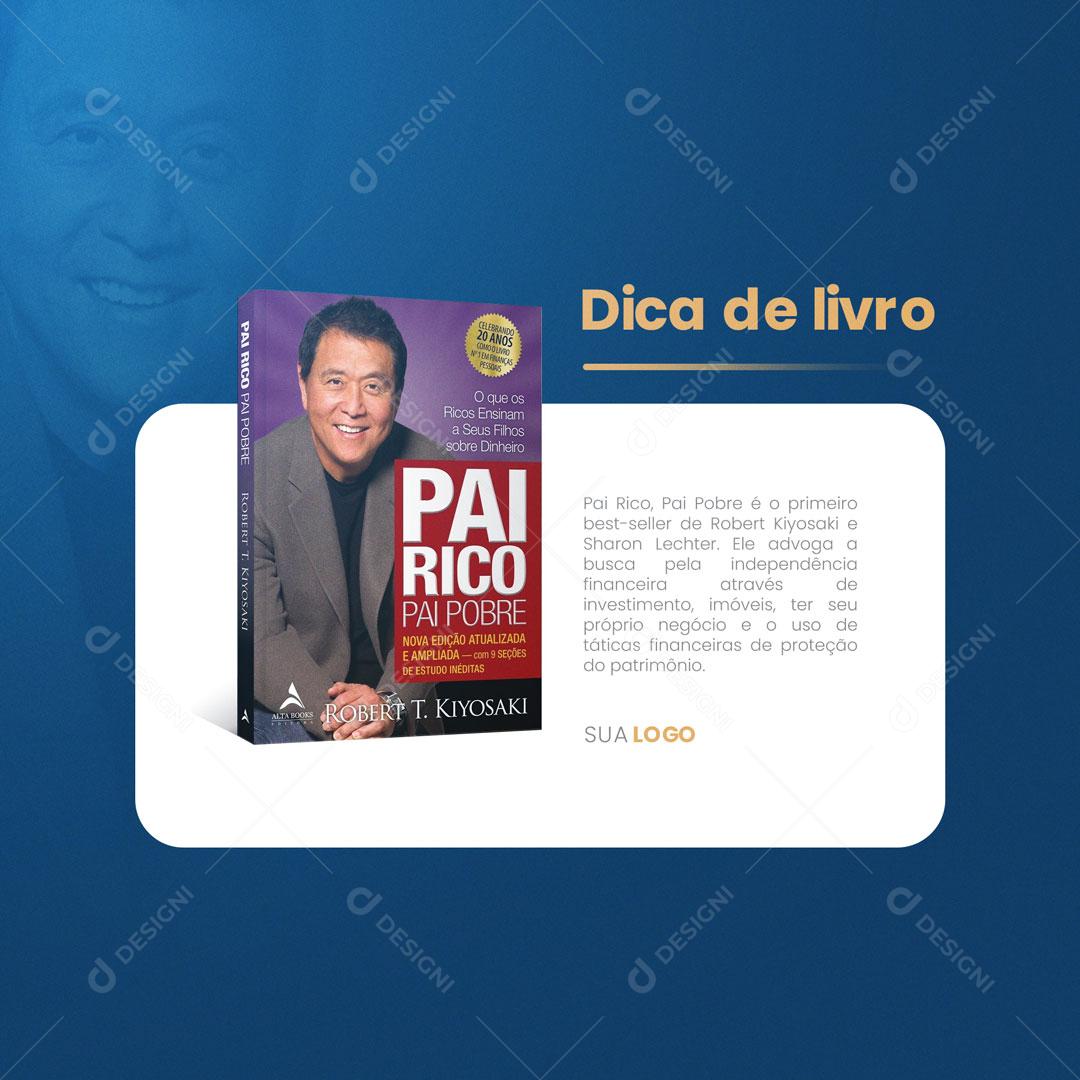 Post Livraria Livros Leitura Social Media PSD Editável