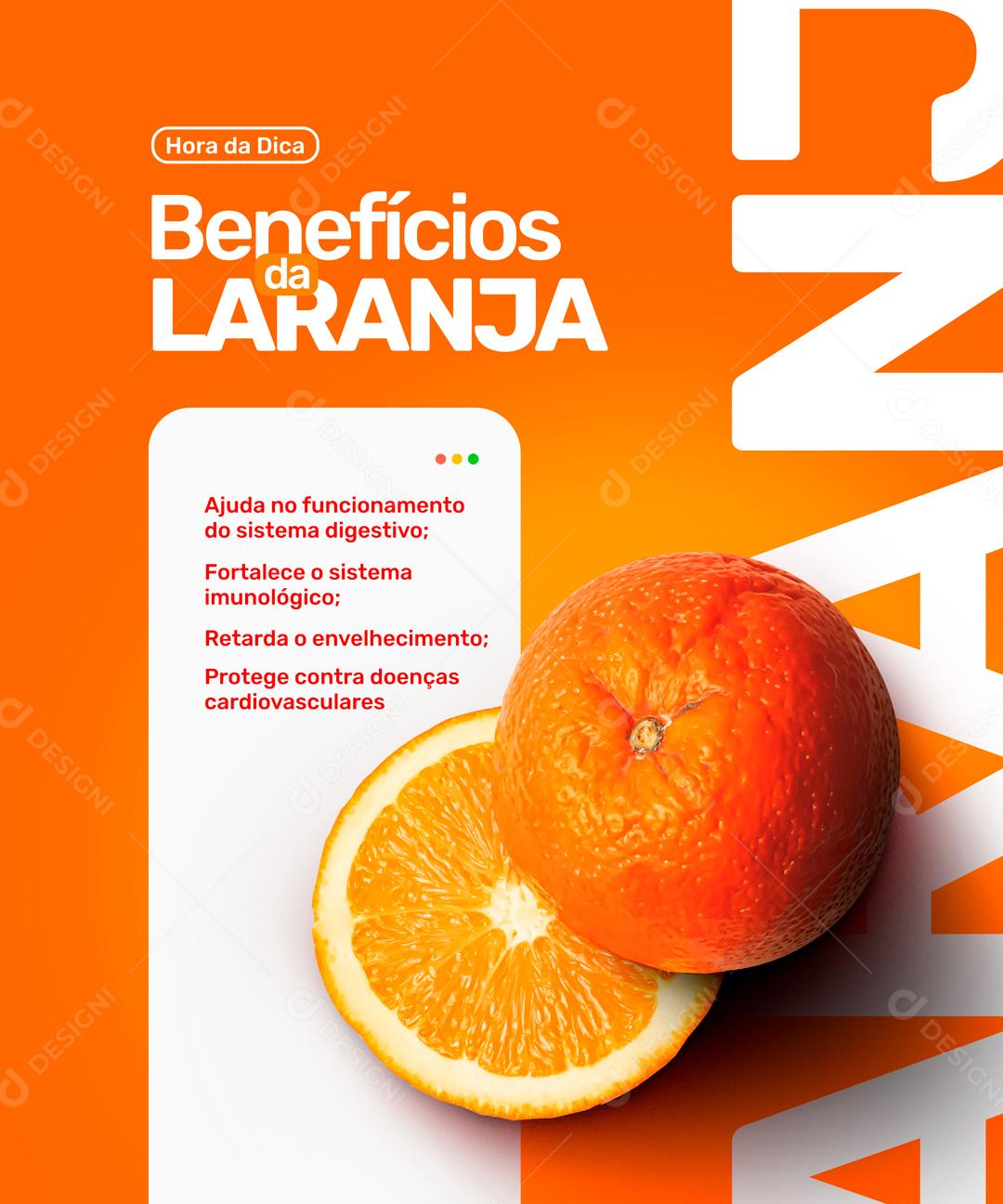Benefícios Da Laranja Entre No Nosso Perfil Para Mais Informações Social Media PSD Editável