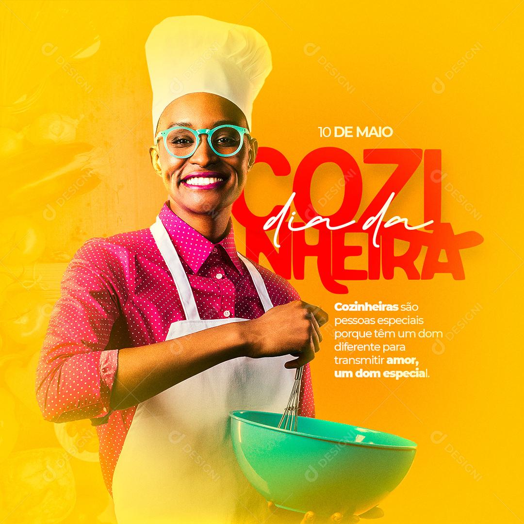 Social Media Dia do Cozinheira São Pessoas Especiais PSD Editável