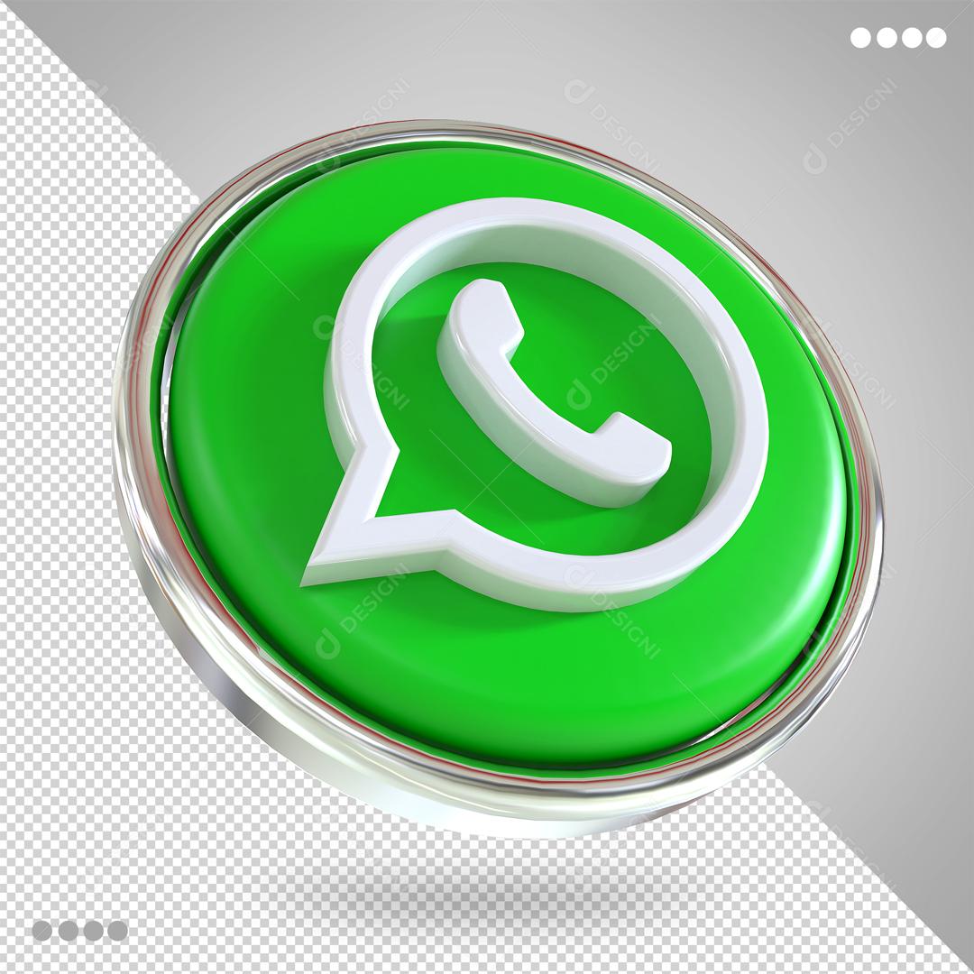 Whatsapp Ícone 3D Para Composição PSD