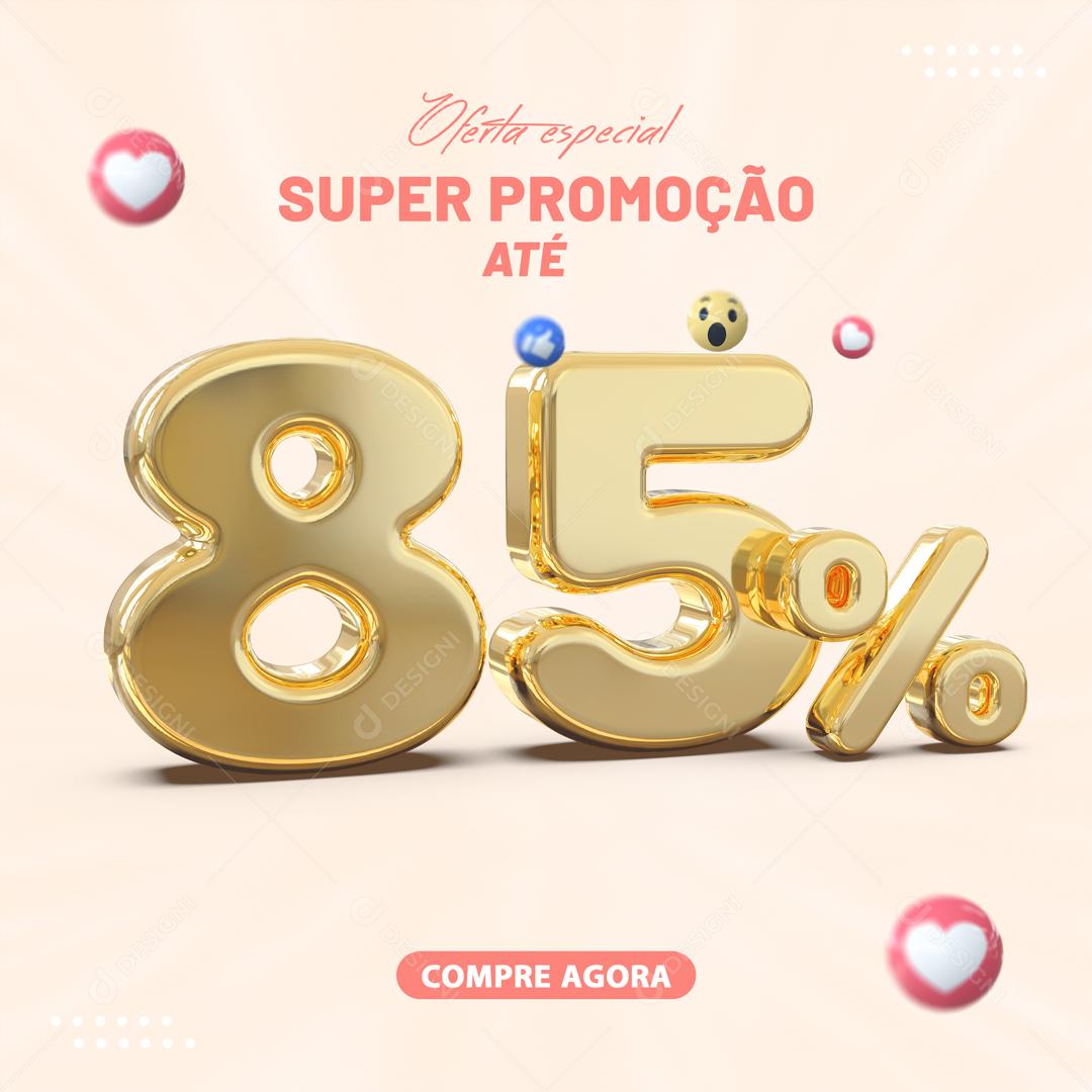 Social Media Special Offer Super Sale Up to 85% Stores Editable PSD