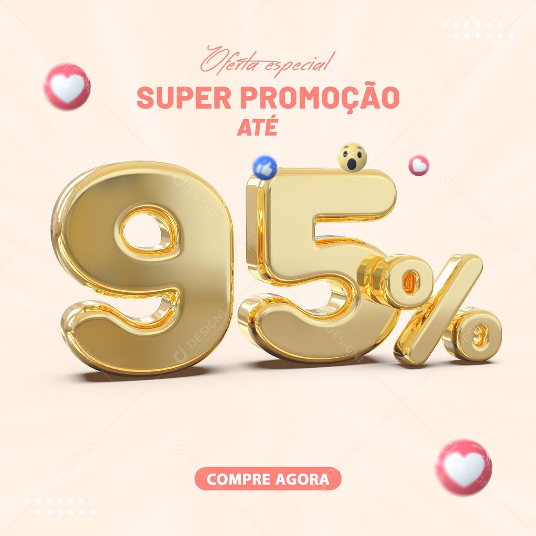 Social Media Oferta Especial Super Promoção Até 95% Lojas PSD Editável