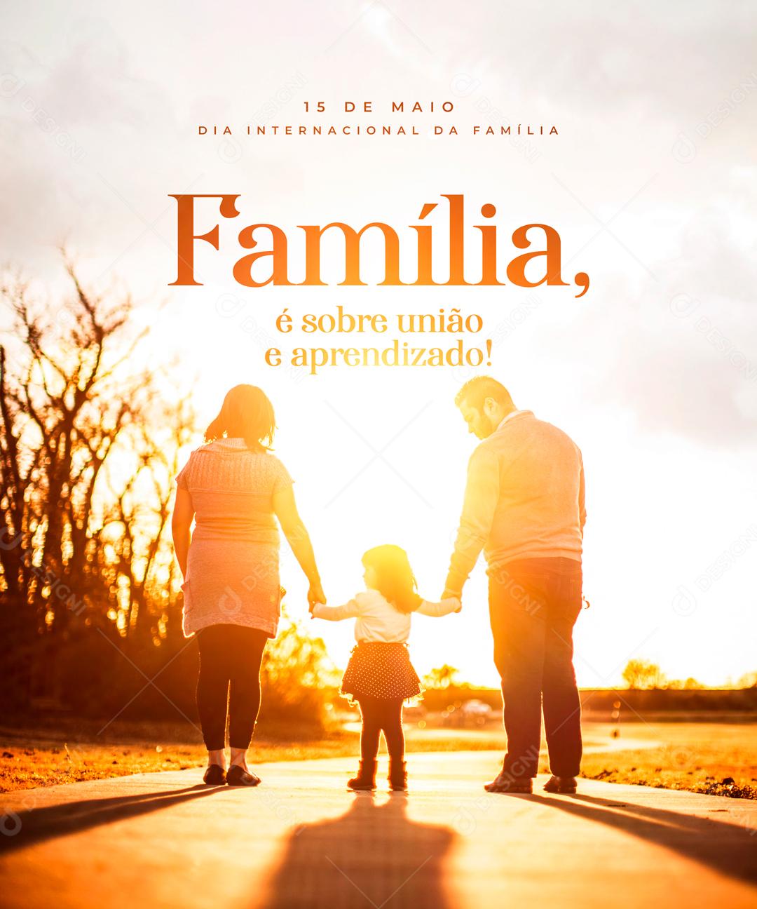 Dia 15 De Maio Dia Internacional Da Família Social Media PSD Editável