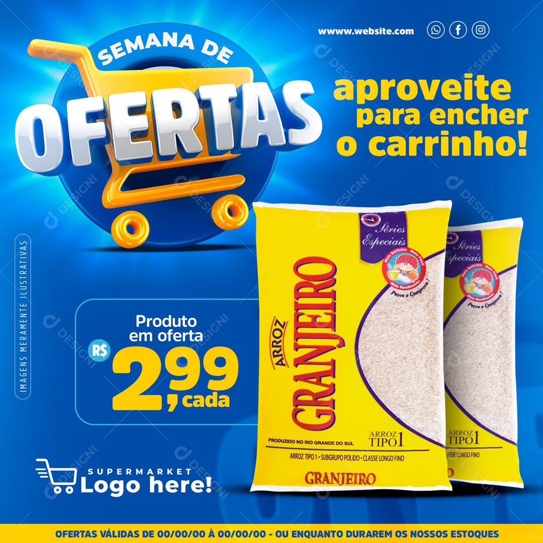 Semana De Ofertas Promoção Social Media PSD Editável