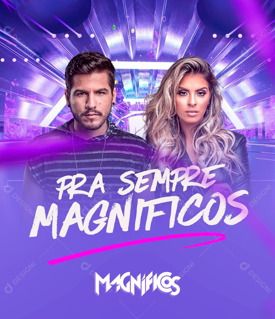 Flyer Pra Sempre Magníficos Social Media PSD Editável