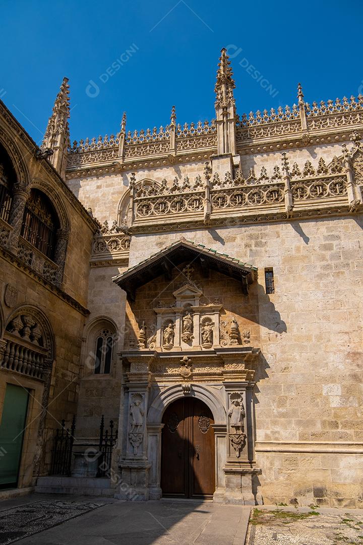 Bela vista da Catedral de Granada na Espanha