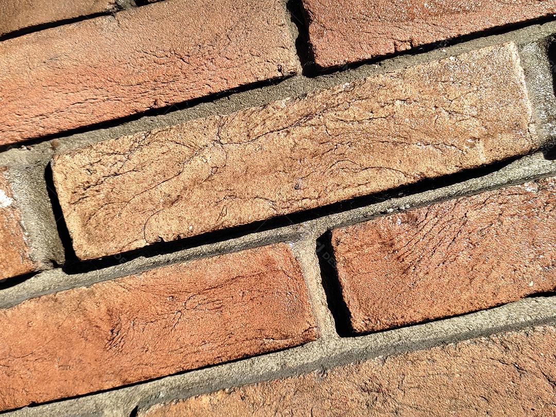 Parede casa de tijolos de barro