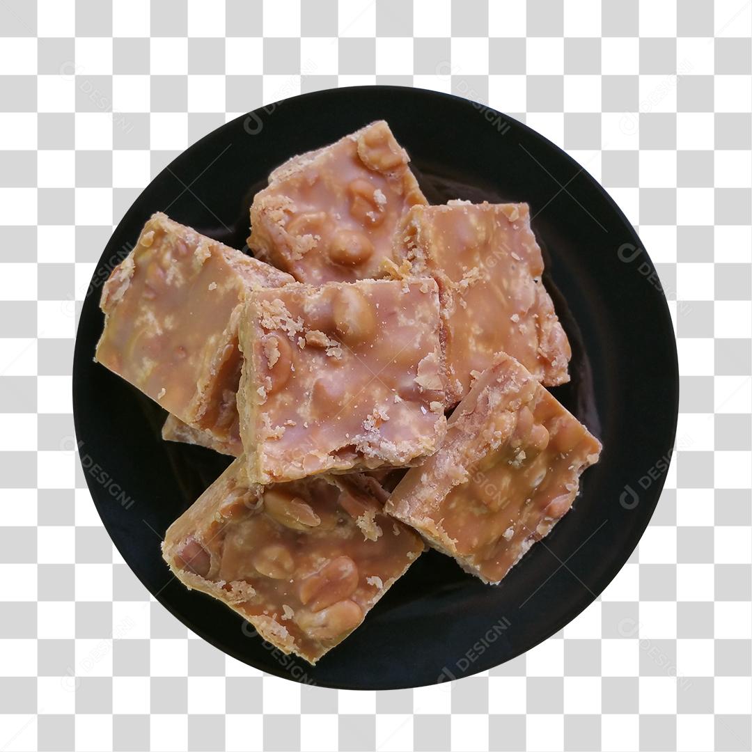 Tigela Com Doce Pé De Moleque Doce De Amendoim PNG Transparente